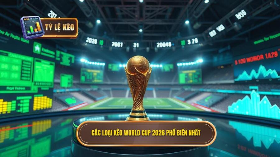 Các loại kèo World Cup 2026 phổ biến nhất